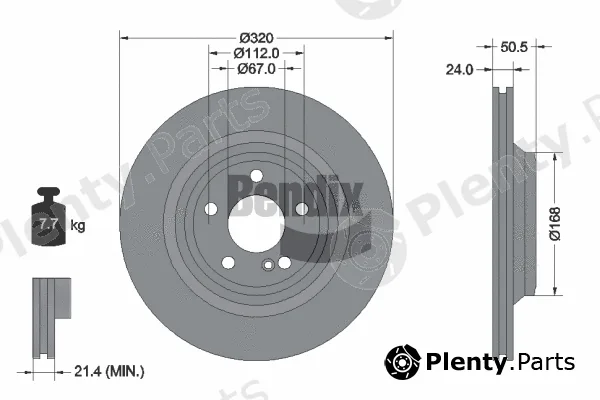BENDIX Braking BDS2301HC — Brake Disc