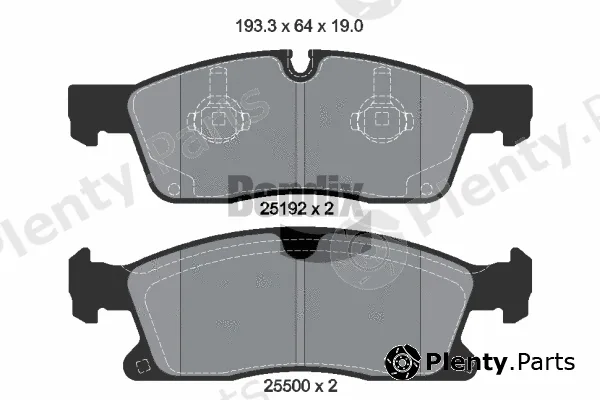 BENDIX Braking BPD2329 — Brake Pad Set, disc brake