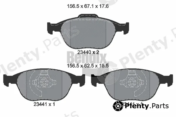 BENDIX Braking BPD1198 — Brake Pad Set, disc brake