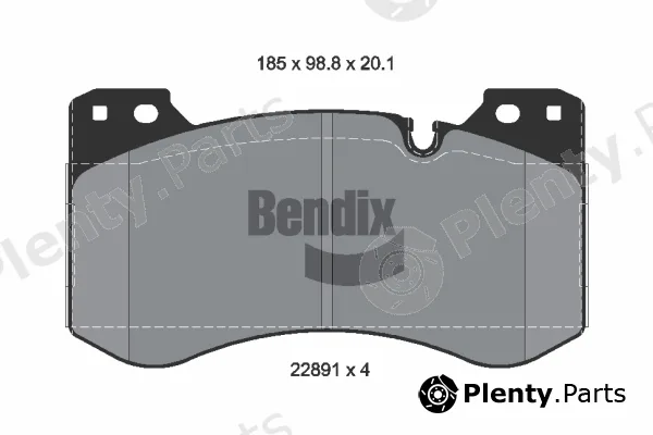 BENDIX Braking BPD2499 — Brake Pad Set, disc brake