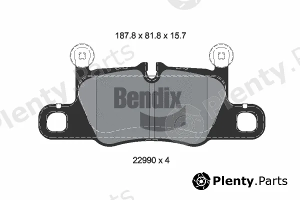 BENDIX Braking BPD2449 — Brake Pad Set, disc brake