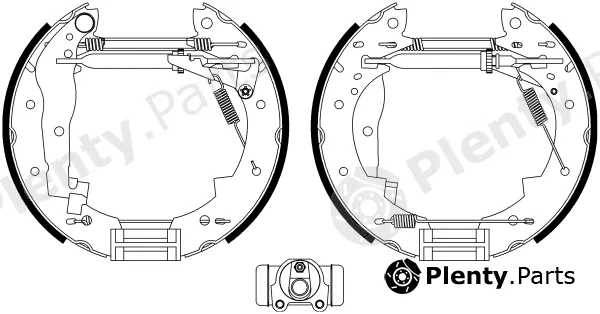 BENDIX Braking BXK2019 — Brake Shoe Set Shoe Kit Pro