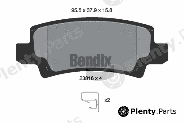 BENDIX Braking BPD1370 — Brake Pad Set, disc brake