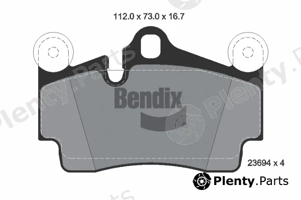 BENDIX Braking BPD1401 — Brake Pad Set, disc brake