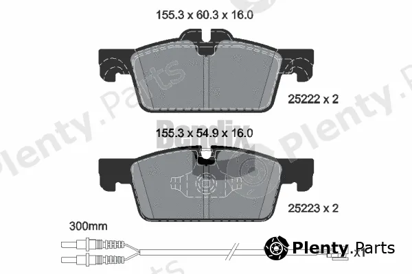 BENDIX Braking BPD2375 — Brake Pad Set, disc brake
