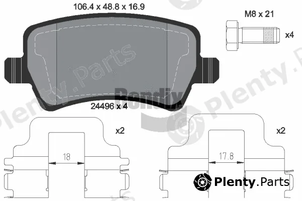 BENDIX Braking BPD1194 — Brake Pad Set, disc brake