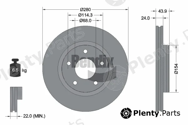 BENDIX Braking BDS1118HC — Brake Disc