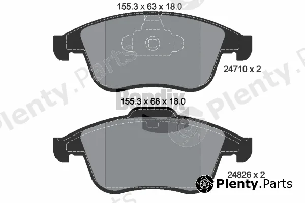 BENDIX Braking BPD1066 — Brake Pad Set, disc brake
