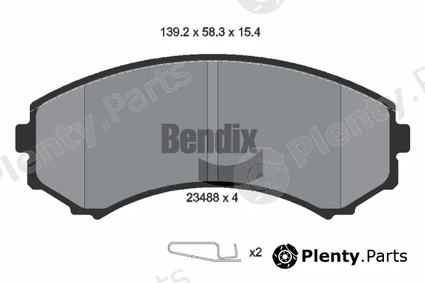 BENDIX Braking BPD1346 — Brake Pad Set, disc brake