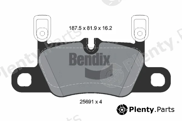 BENDIX Braking BPD2419 — Brake Pad Set, disc brake