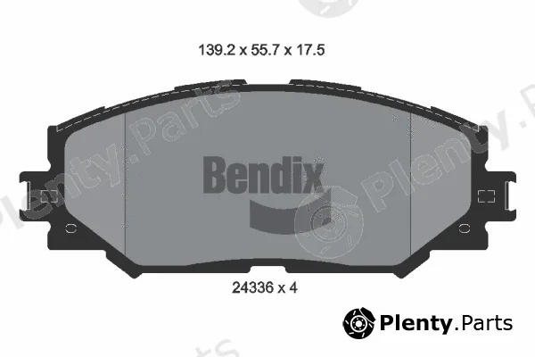 BENDIX Braking BPD1517 — Brake Pad Set, disc brake