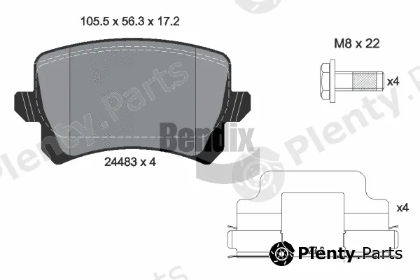 BENDIX Braking BPD1580 — Brake Pad Set, disc brake