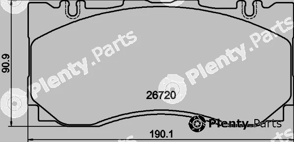 BENDIX Braking BPD2550 — Brake Pad Set, disc brake