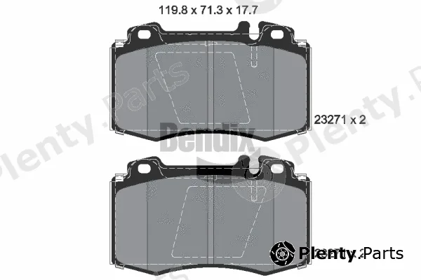 BENDIX Braking BPD1398 — Brake Pad Set, disc brake