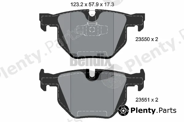 BENDIX Braking BPD1272 — Brake Pad Set, disc brake