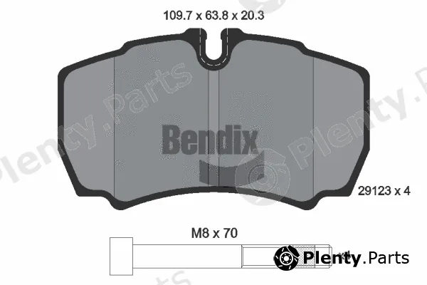 BENDIX Braking BPD1148 — Brake Pad Set, disc brake