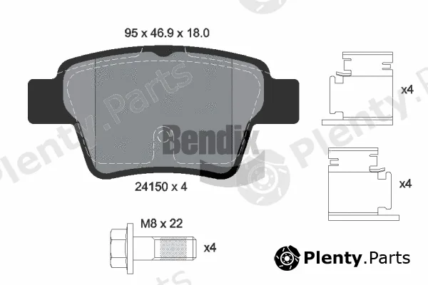 BENDIX Braking BPD1289 — Brake Pad Set, disc brake