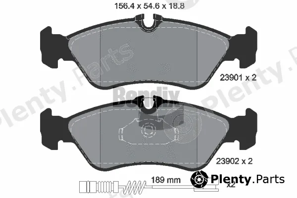 BENDIX Braking BPD1322 — Brake Pad Set, disc brake