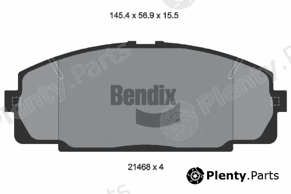 BENDIX Braking BPD1297 — Brake Pad Set, disc brake