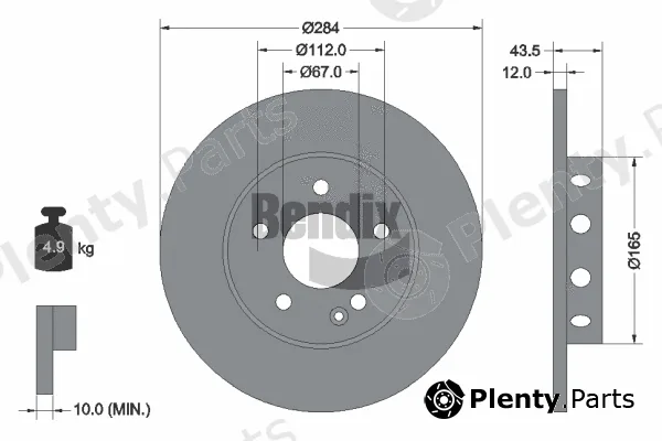 BENDIX Braking BDS1669 — Brake Disc