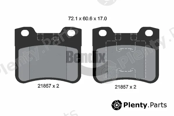 BENDIX Braking BPD1506 — Brake Pad Set, disc brake