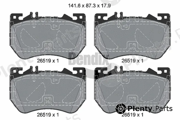 BENDIX Braking BPD2402 — Brake Pad Set, disc brake