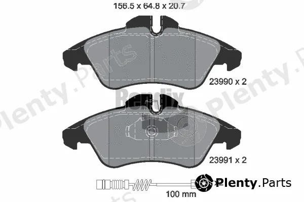 BENDIX Braking BPD1170 — Brake Pad Set, disc brake