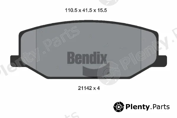 BENDIX Braking BPD1463 — Brake Pad Set, disc brake