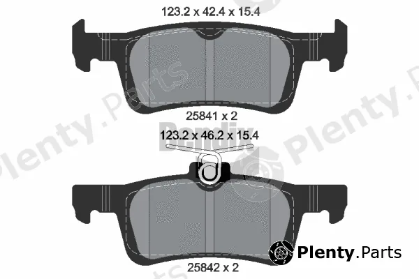 BENDIX Braking BPD1182 — Brake Pad Set, disc brake