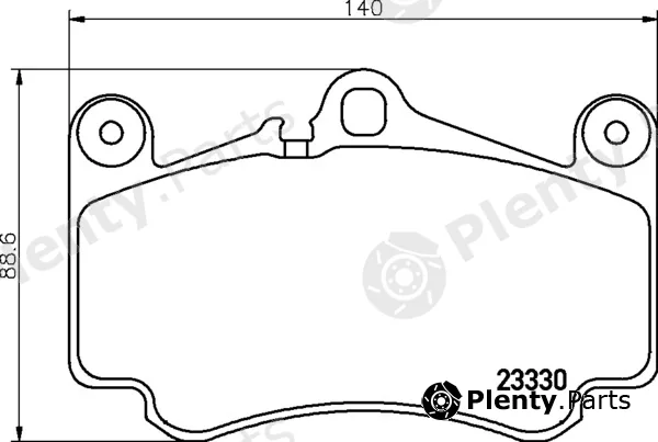 BENDIX Braking BPD2400 — Brake Pad Set, disc brake
