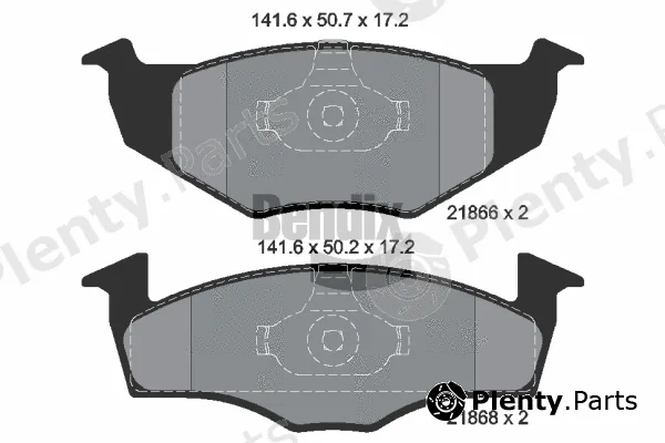 BENDIX Braking BPD1150 — Brake Pad Set, disc brake