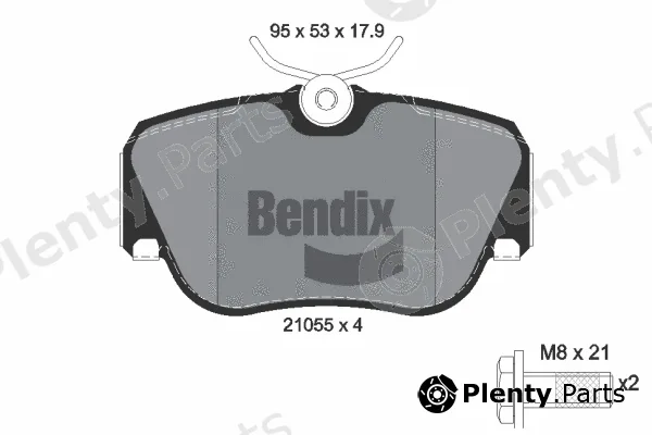 BENDIX Braking BPD1172 — Brake Pad Set, disc brake