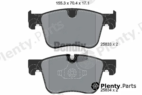 BENDIX Braking BPD1270 — Brake Pad Set, disc brake