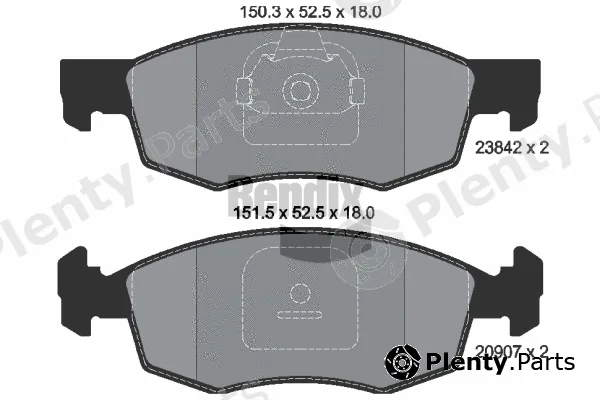 BENDIX Braking BPD1222 — Brake Pad Set, disc brake