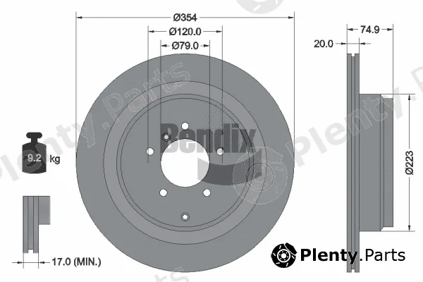 BENDIX Braking BDS1810 — Brake Disc