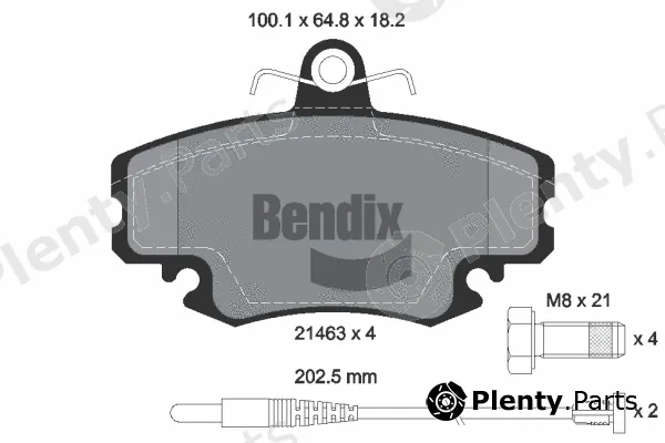 BENDIX Braking BPD1005 — Brake Pad Set, disc brake