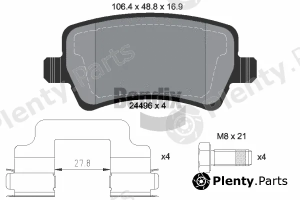 BENDIX Braking BPD1138 — Brake Pad Set, disc brake