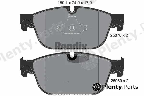 BENDIX Braking BPD1409 — Brake Pad Set, disc brake
