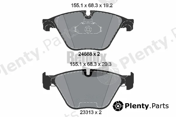 BENDIX Braking BPD1366 — Brake Pad Set, disc brake