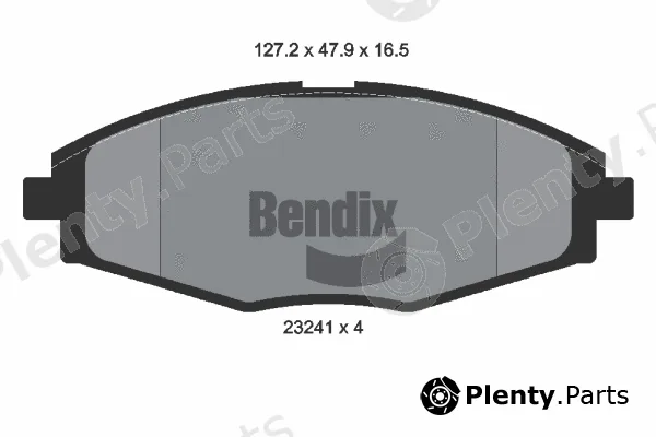 BENDIX Braking BPD1338 — Brake Pad Set, disc brake