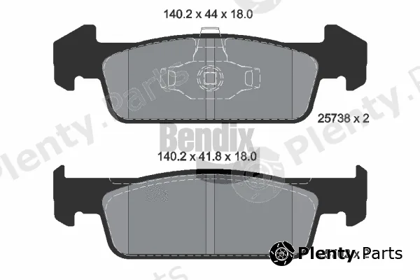 BENDIX Braking BPD1381 — Brake Pad Set, disc brake
