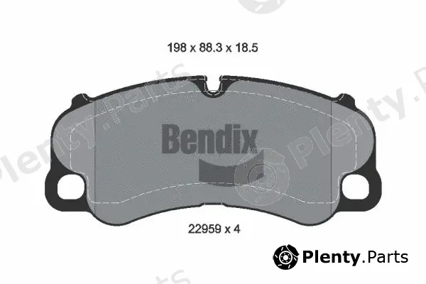 BENDIX Braking BPD1649 — Brake Pad Set, disc brake