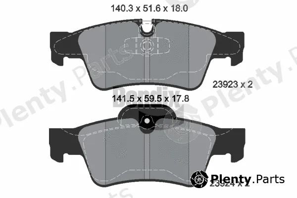 BENDIX Braking BPD1592 — Brake Pad Set, disc brake