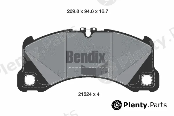 BENDIX Braking BPD2440 — Brake Pad Set, disc brake
