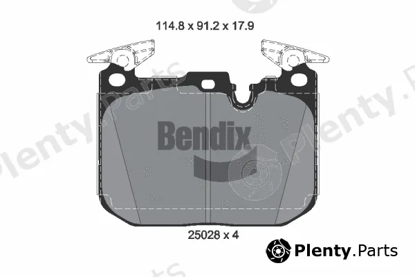 BENDIX Braking BPD1643 — Brake Pad Set, disc brake