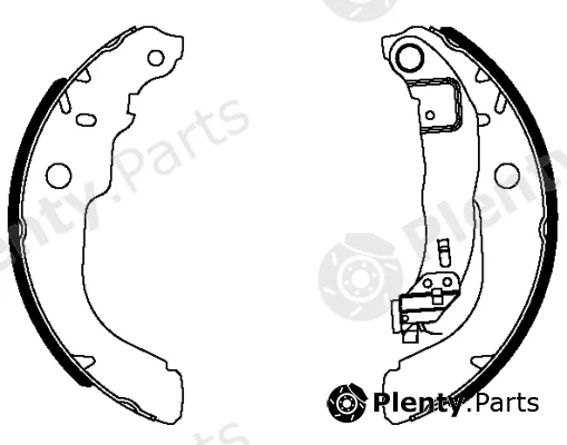 BENDIX Braking BXK1307 — Brake Shoe Set Shoe Kit Pro