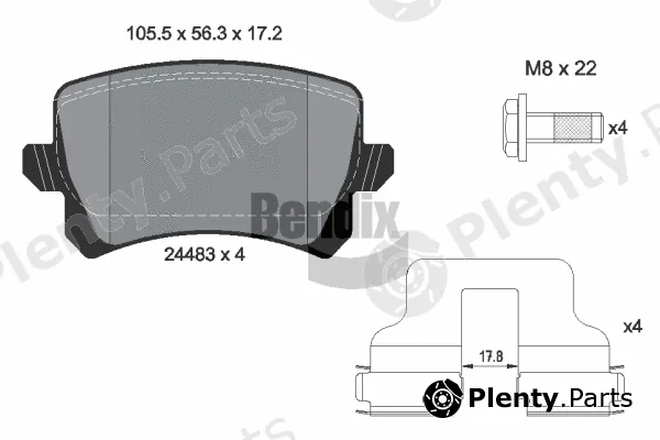 BENDIX Braking BPD1082 — Brake Pad Set, disc brake