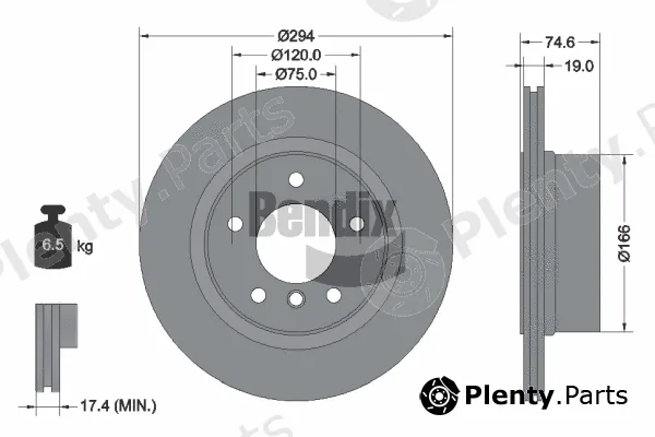 BENDIX Braking BDS2013 — Brake Disc