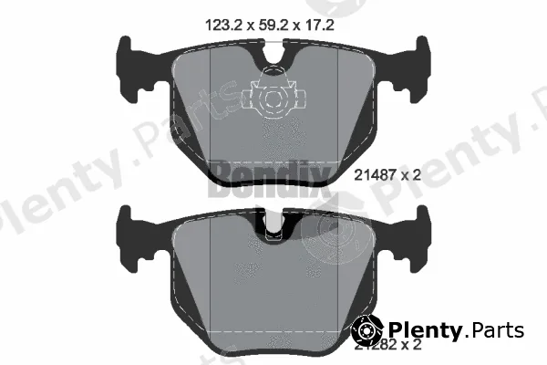 BENDIX Braking BPD1305 — Brake Pad Set, disc brake