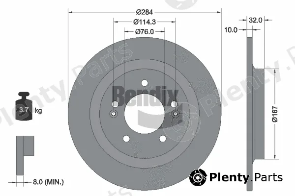 BENDIX Braking BDS2273 — Brake Disc